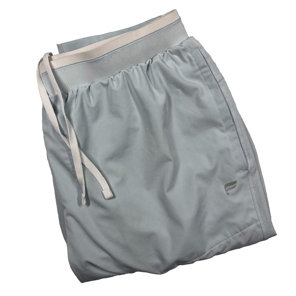 Fabletics Athletic Pants Men XL Iced Out Light Blue‎ Tapered Joggers Training